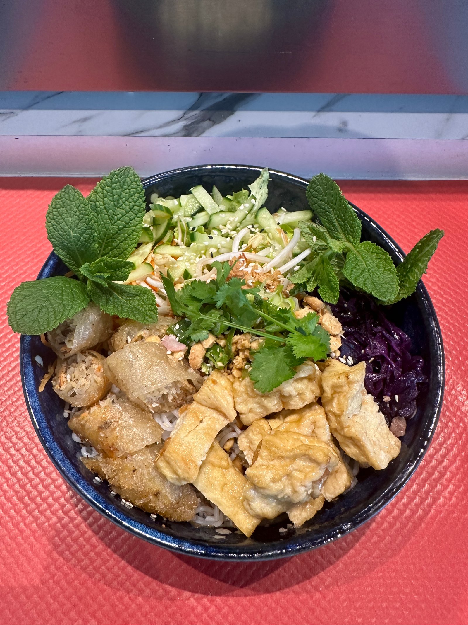 Bò bún végétarien